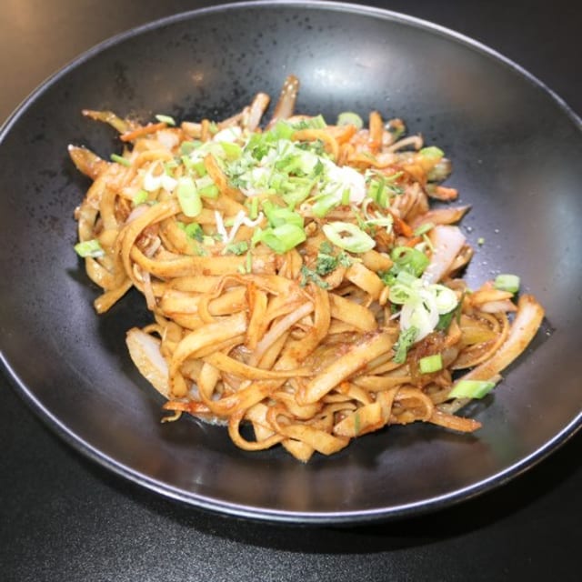 Asian Spiced Fettuccini Noodz.